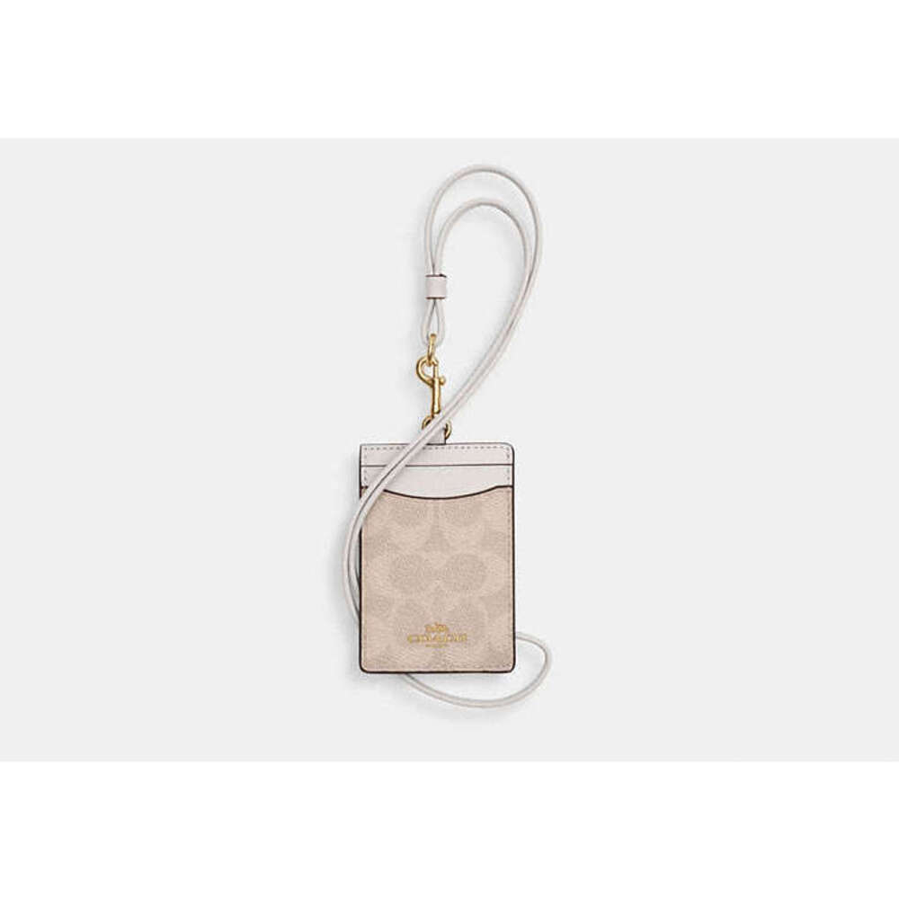 Coach Id Lanyard In Signaure Canvas